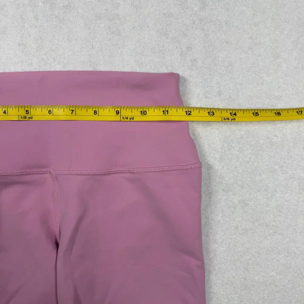 Alo Yoga Airbrush High-Waist Biker Shorts Women’s Small Pink 7” Yoga